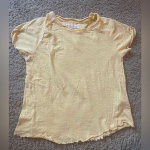 Free people yellow tee